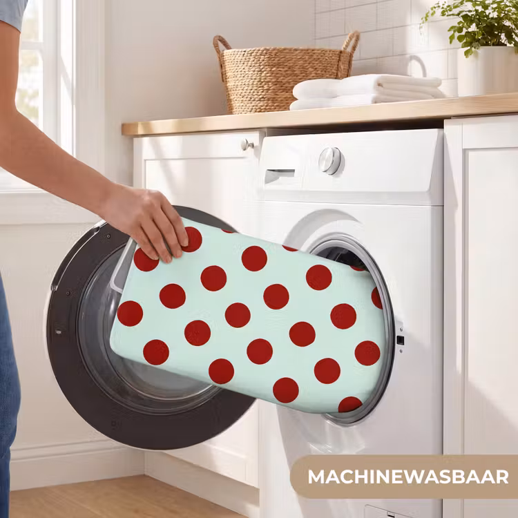 Polka - Dots - Rood Badmat klein 997 -USP_WasbaarNL