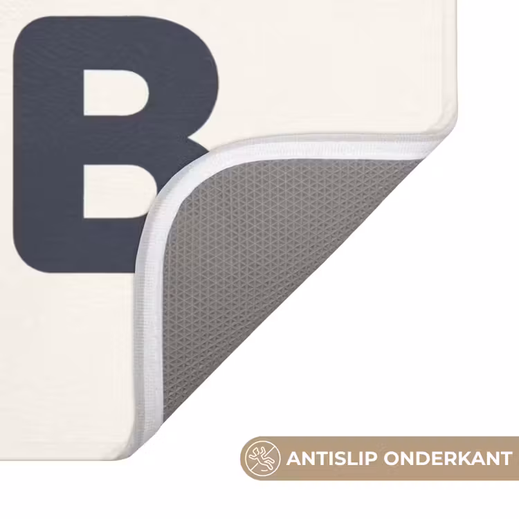 Quote - Grijs - Wit Badmat klein -USP_AntislipNL