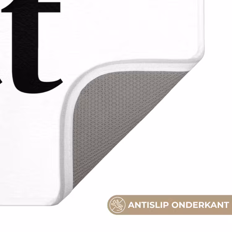 Quote - Nice butt - Wit - Spreuken Badmat klein -USP_AntislipNL