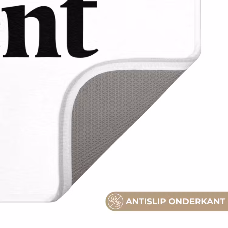 Quotes - Enjoy your moment - Wit - Spreuk Badmat klein -USP_AntislipNL