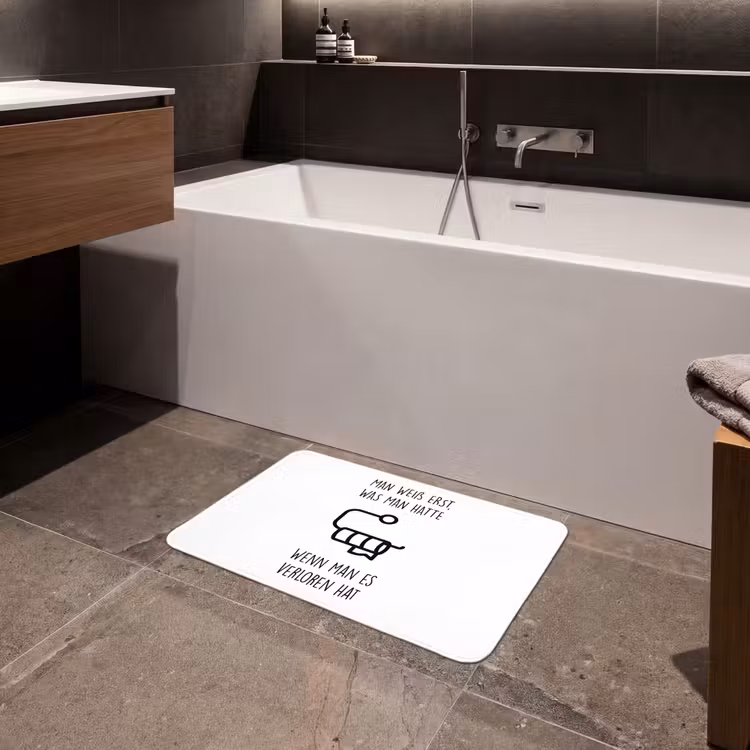 Quotes - Wit - WC papier - Humor Badmat klein -sfeer3