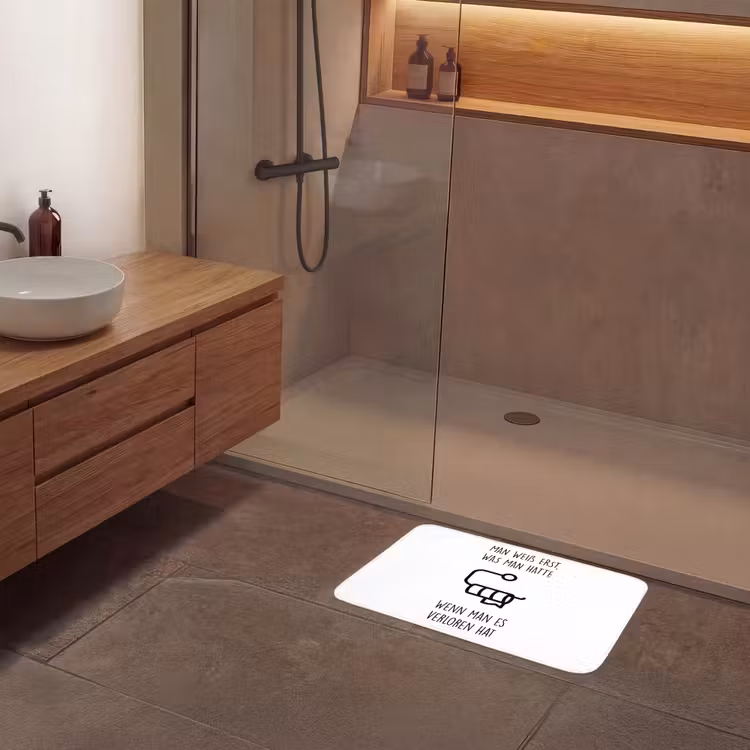 Quotes - Wit - WC papier - Humor Badmat klein -sfeer2