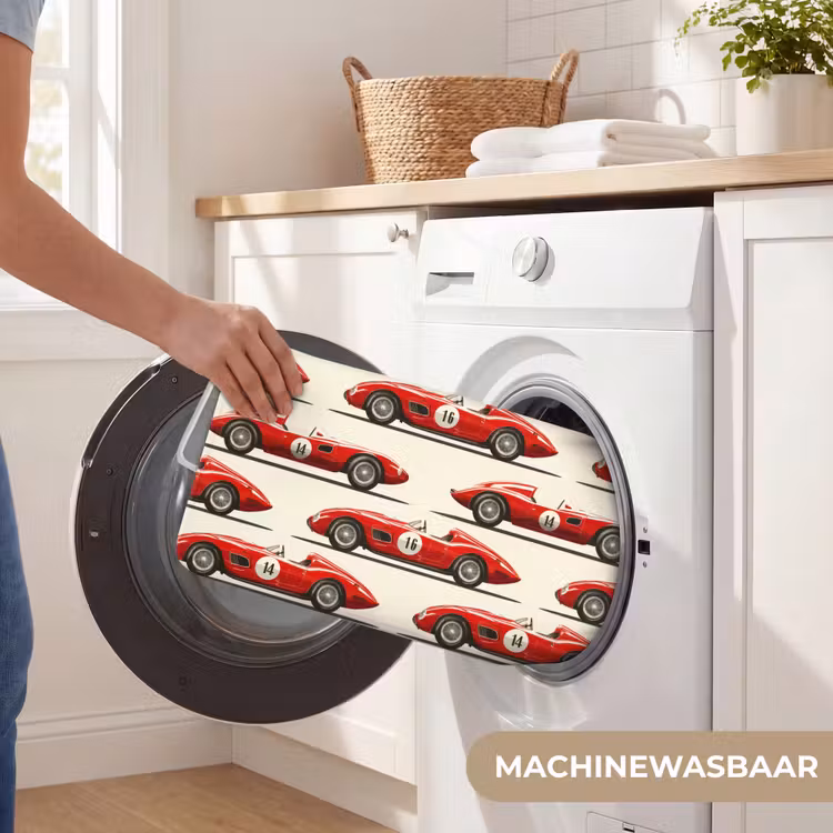 Raceauto - Retro - Rood Badmat klein 997 -USP_WasbaarNL