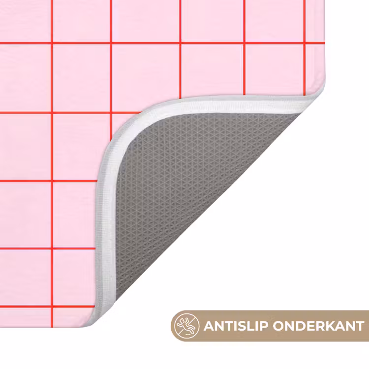 Raster - Patroon - Roze Badmat klein 997 -USP_AntislipNL