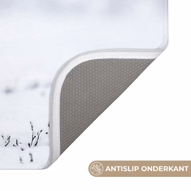Rendier - Gewei - Toendra - Sneeuw - Wild Badmat klein -USP_AntislipNL