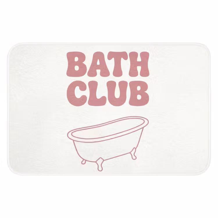 Retro - Bad - Roze Badmat klein -3d