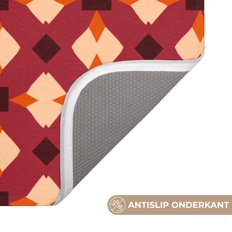 Retro - Patroon - Kleurrijk Badmat klein 997 -USP_AntislipNL