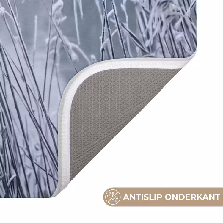 Riet - Bevroren - Winter - Natuur Badmat klein -USP_AntislipNL