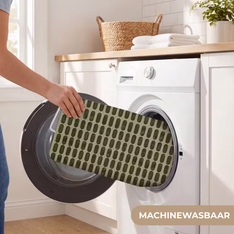 Ritmisch - Effect - Groen Badmat klein 997 -USP_WasbaarNL