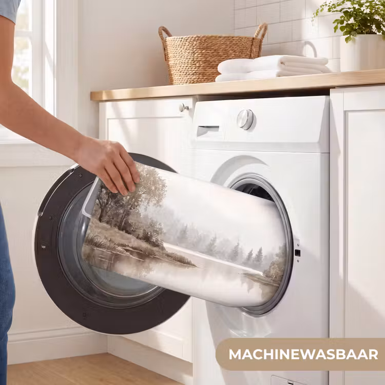 Rivierlandschap - Minimalistisch - Aardetinten Badmat klein -USP_WasbaarNL