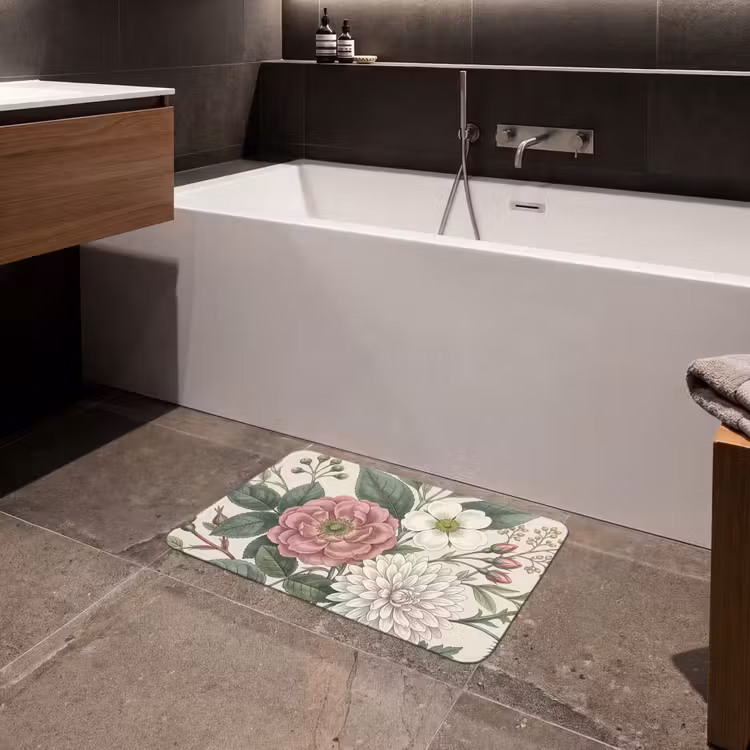 Romantisch - Design - Kleurrijk Badmat klein -sfeer3