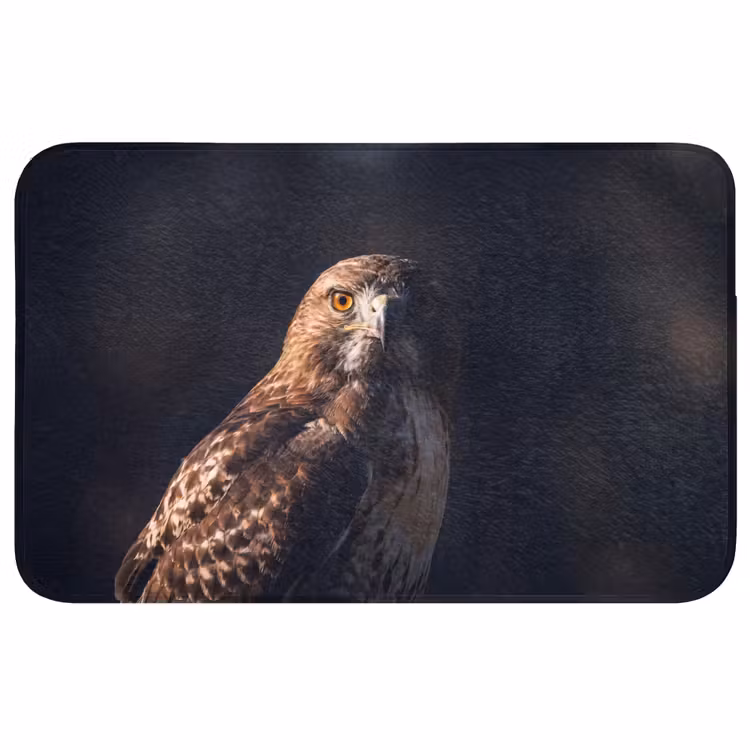 Roofvogel - Buizerd - Bruin Badmat klein -3d