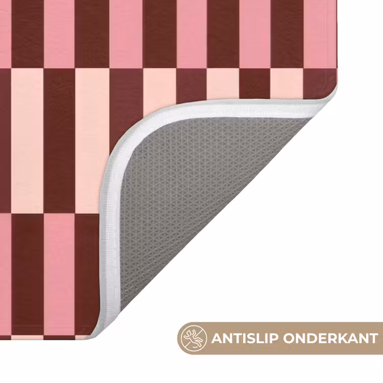 Roze - Rood - Blokjes Badmat klein 997 -USP_AntislipNL
