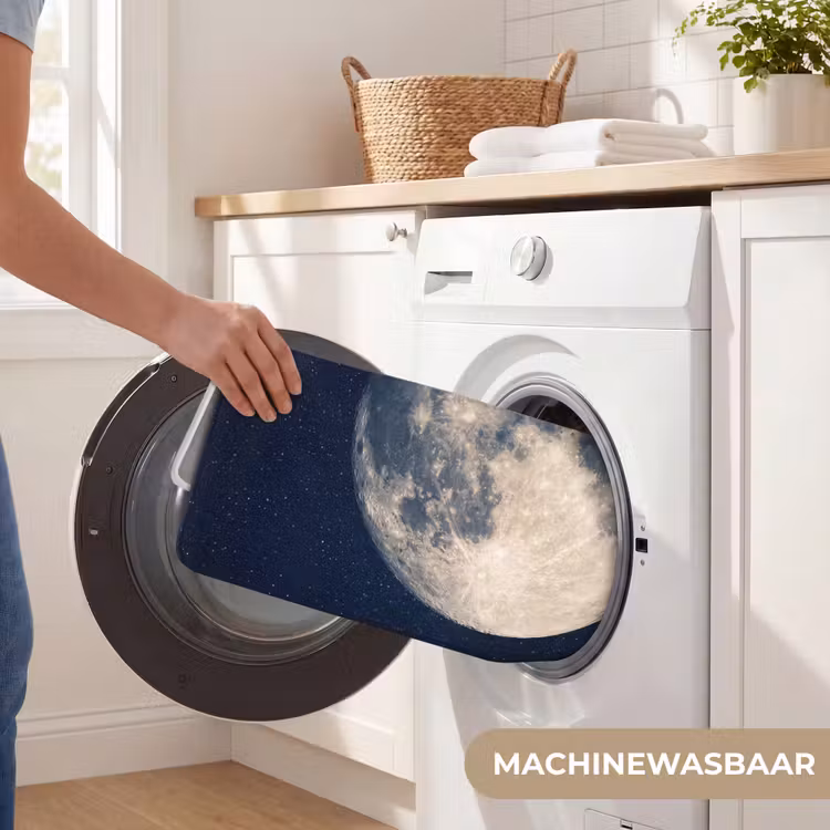 Ruimte - Maan - Kosmos Badmat middel -USP_WasbaarNL