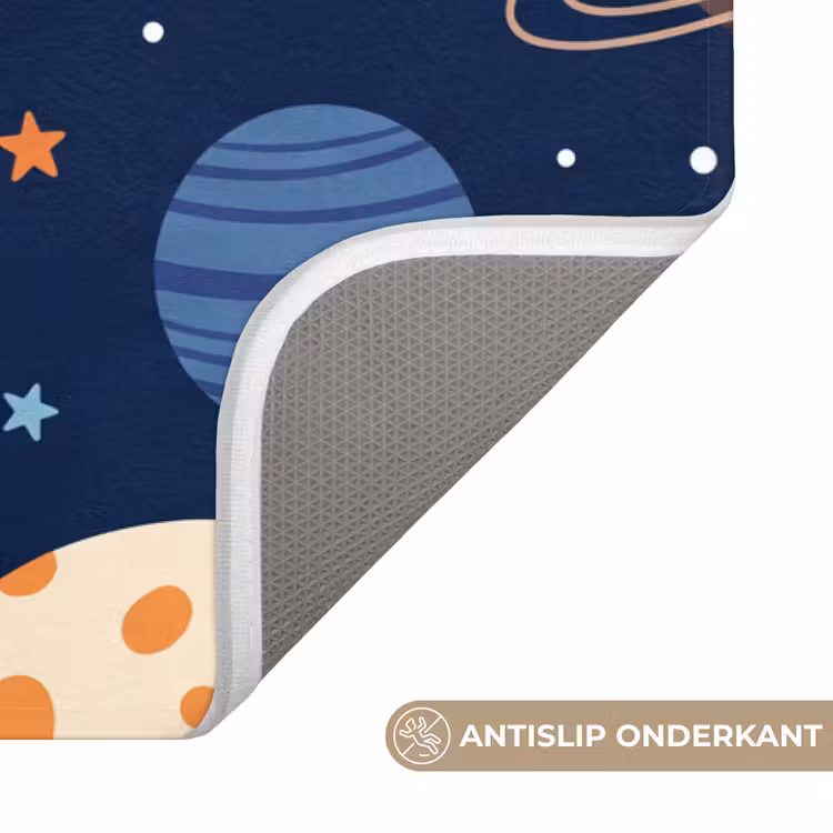 Ruimte - Planeten - Kleurrijk Badmat middel -USP_AntislipNL