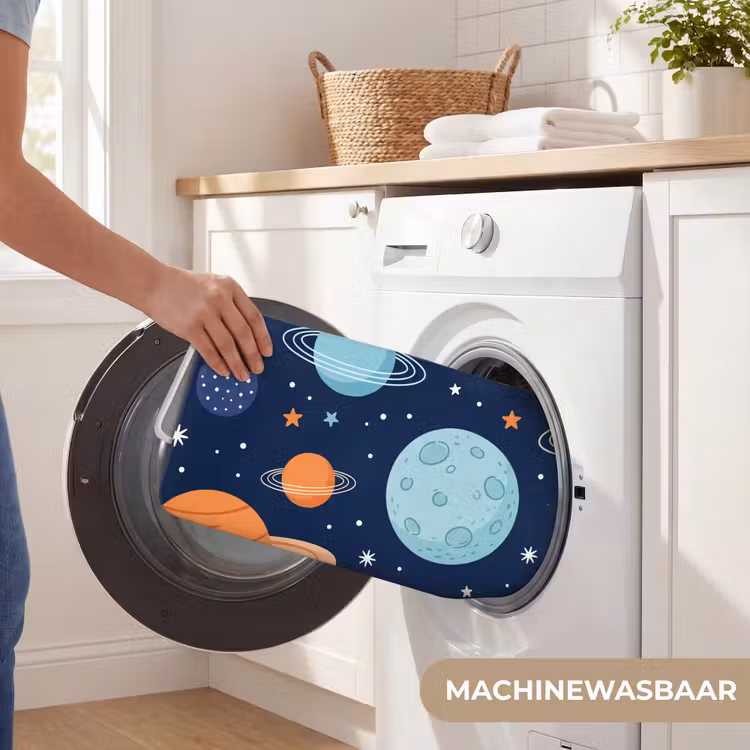 Ruimte - Planeten - Kleurrijk Badmat middel -USP_WasbaarNL