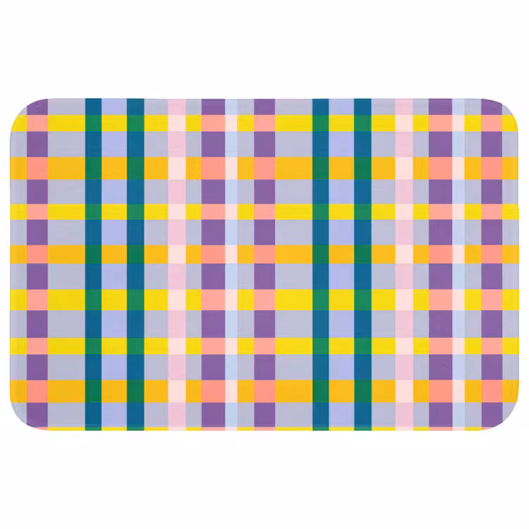 Ruit - Patroon - Kleurrijk Badmat klein 997 -3d