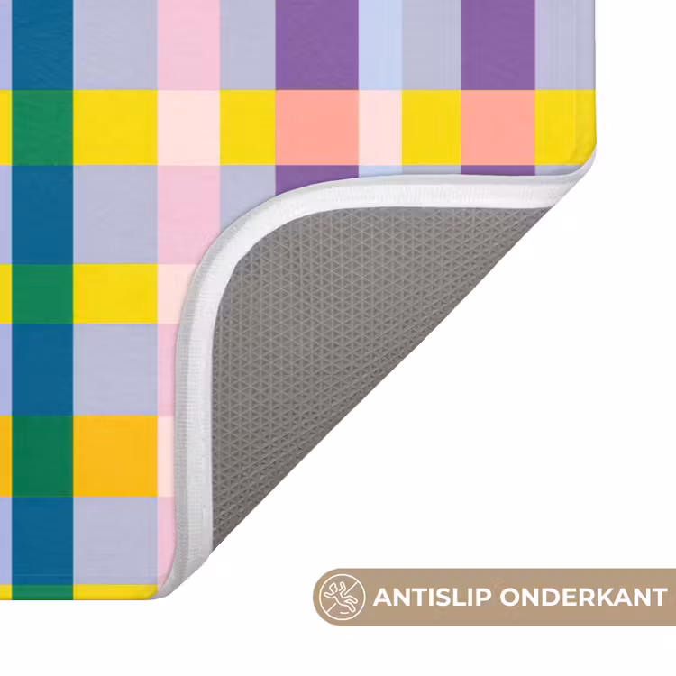 Ruit - Patroon - Kleurrijk Badmat klein 997 -USP_AntislipNL