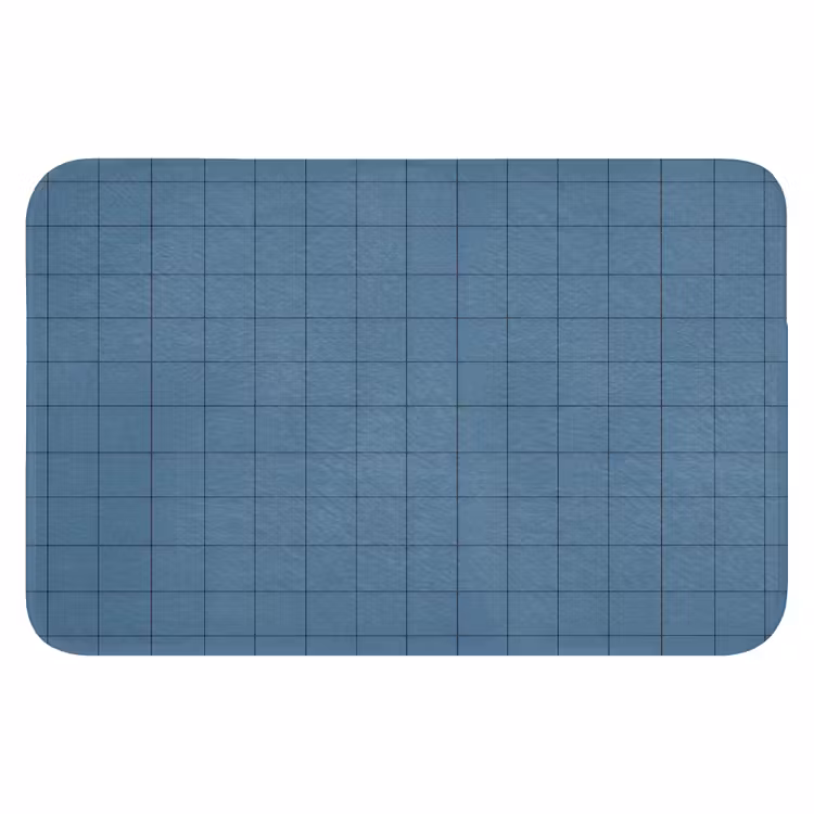 Ruiten - Geometrisch - Blauw Badmat klein 997 -3d