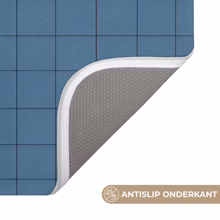 Ruiten - Geometrisch - Blauw Badmat klein 997 -USP_AntislipNL