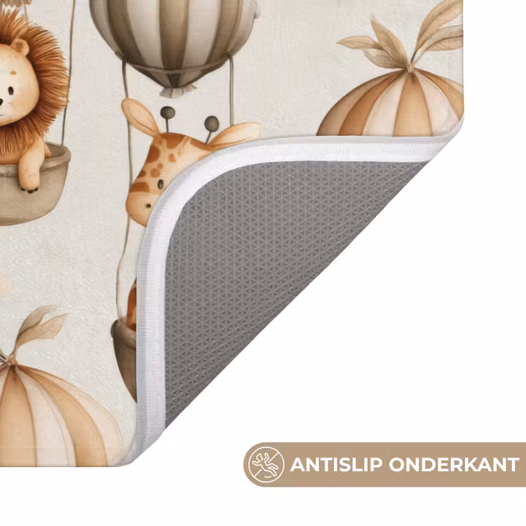 Safari - Luchtballonen - Taupe Badmat klein 997 -USP_AntislipNL