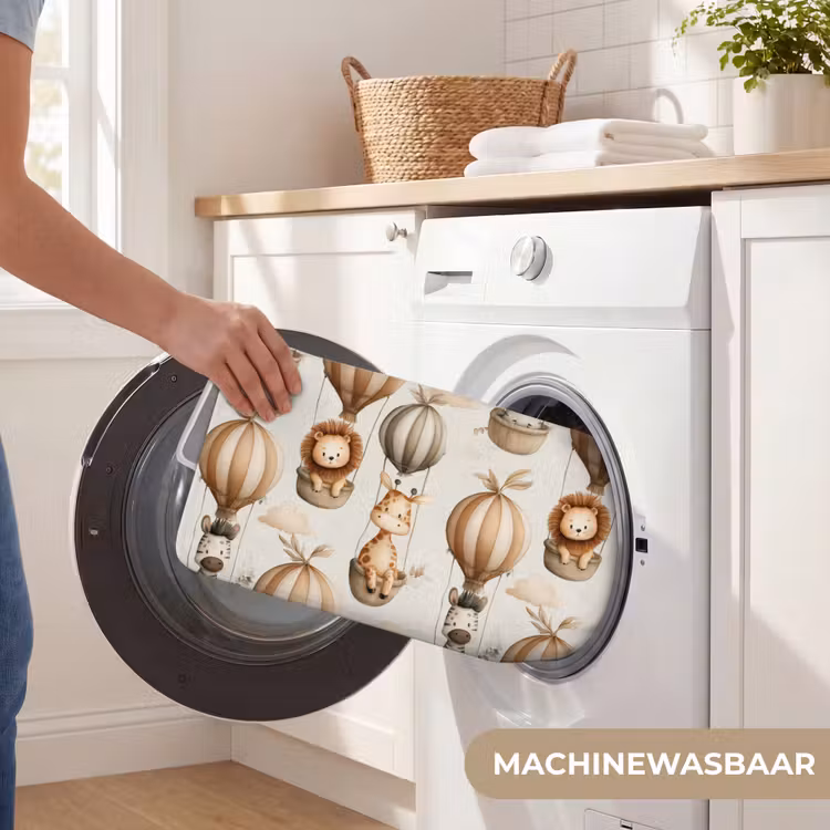 Safari - Luchtballonen - Taupe Badmat klein 997 -USP_WasbaarNL