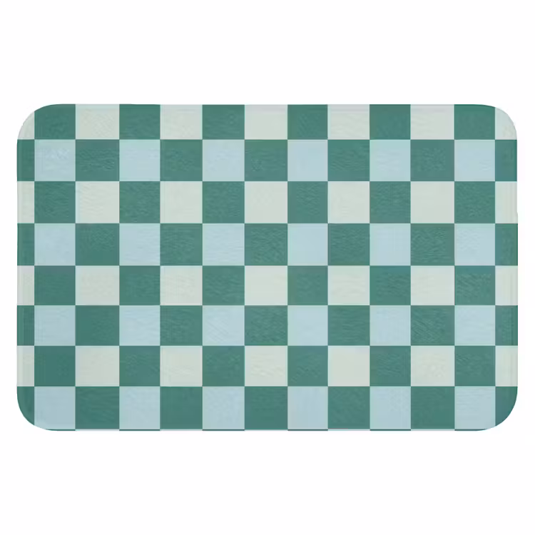 Schaak - Klassiek - Groen Badmat klein 997 -3d