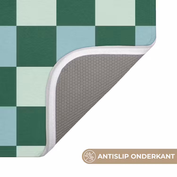 Schaakbord - Klassiek - Groen Badmat klein 997 -USP_AntislipNL