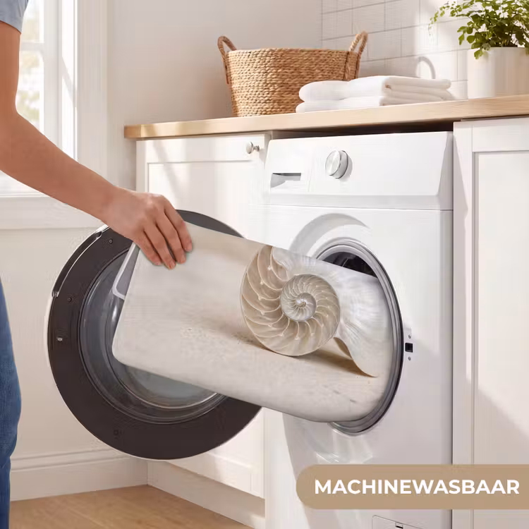 Schelp - Spiraal - Beige Badmat klein -USP_WasbaarNL
