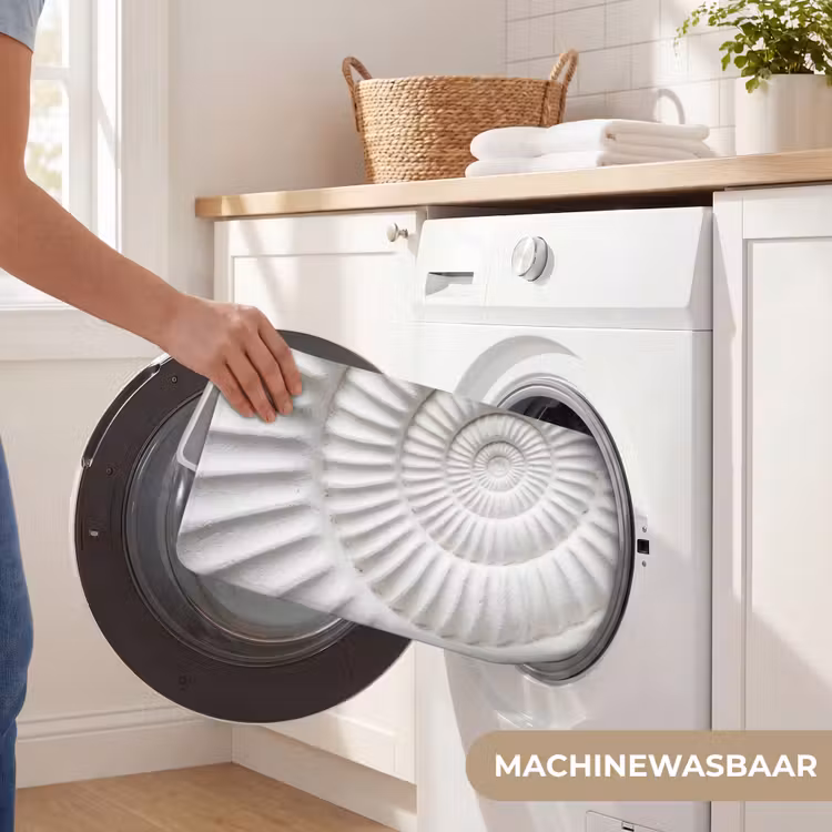 Schelp - Spiraal - Wit Badmat klein -USP_WasbaarNL