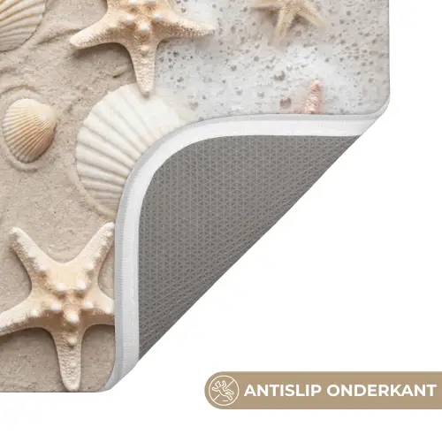 Schelpen - Zeesterren - Strand Badmat klein -USP_AntislipNL