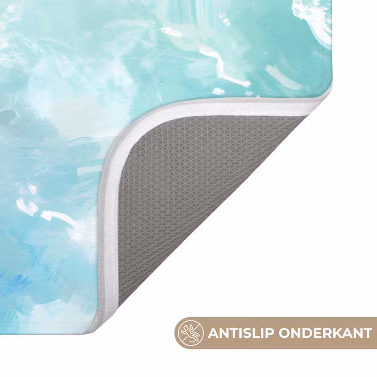 Schildpad - Zee - Blauw - Schittering Badmat klein -USP_AntislipNL