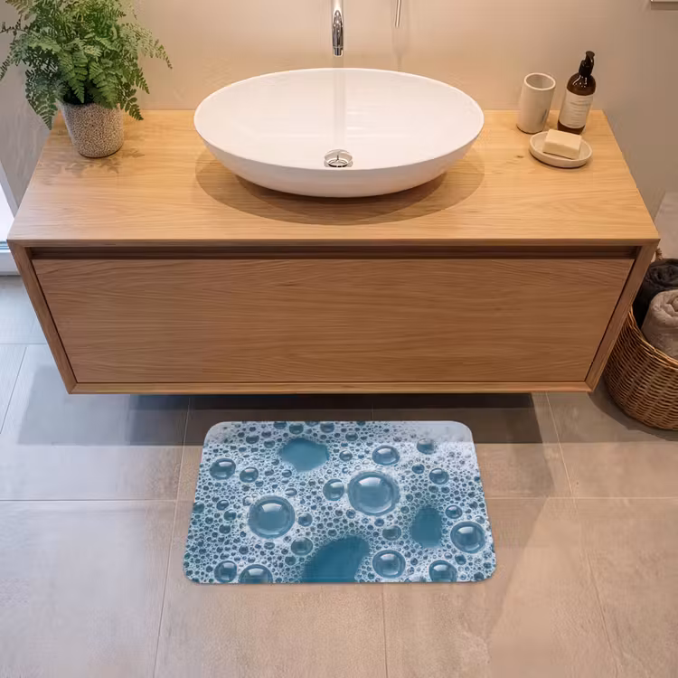 Schuim - Water - Textuur Badmat klein -sfeer1