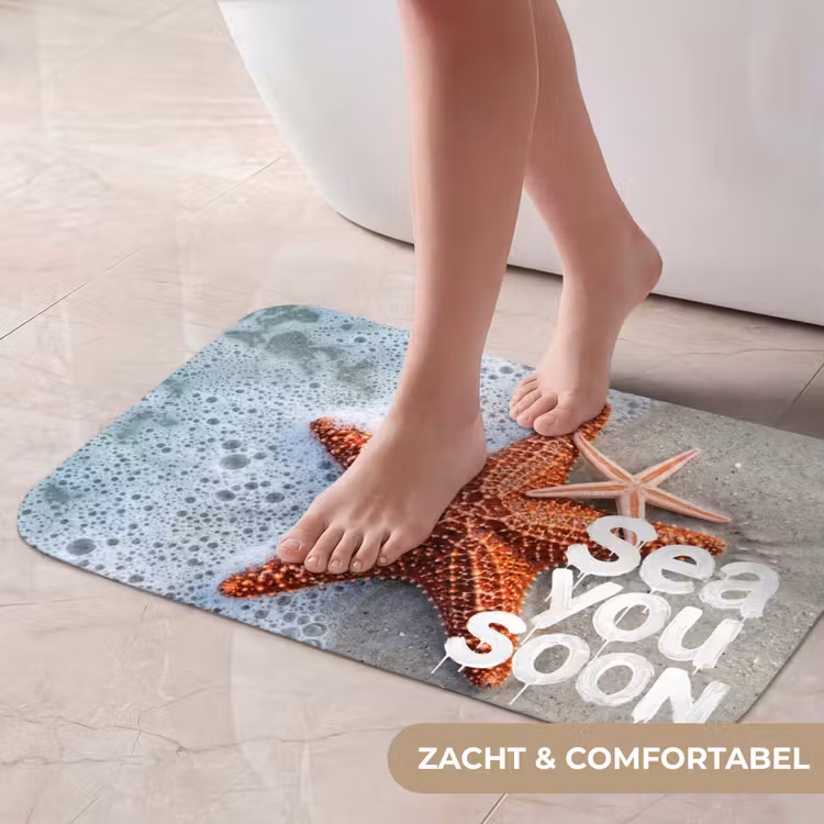 Sea you soon - Zeester - Zee Badmat klein -USP_ZachtNL