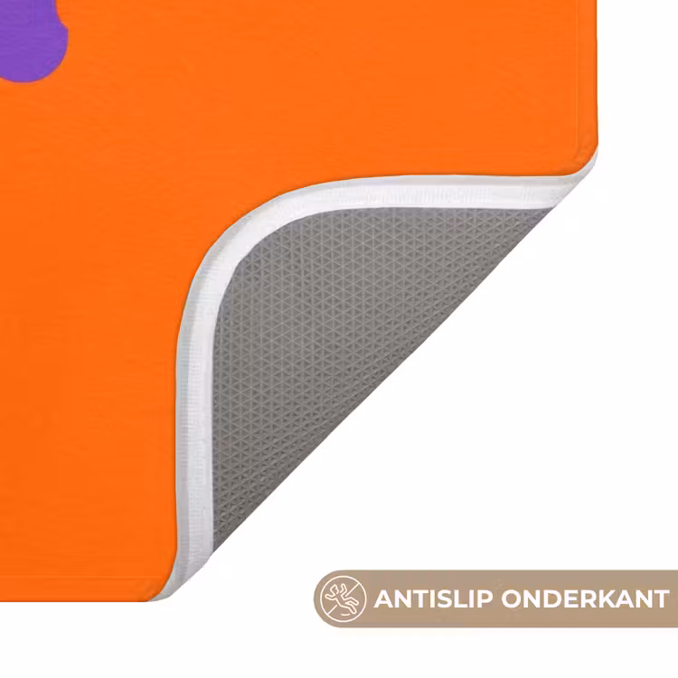 See the good - Paars - Oranje - Smiley Badmat klein -USP_AntislipNL
