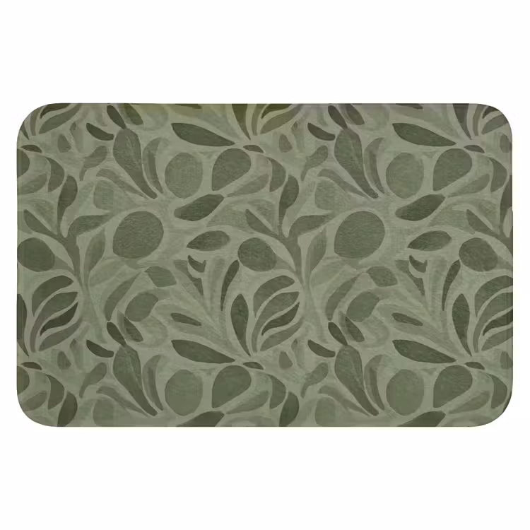 Sereen - Bladeren - Groen Badmat klein 997 -3d