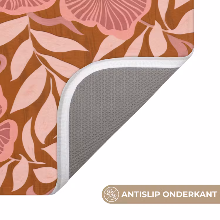 Sfeer - Bloemen - Roze Badmat klein 997 -USP_AntislipNL