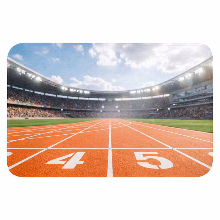 Sintelbaan - Stadion - Sport -Oranje Badmat klein -3d