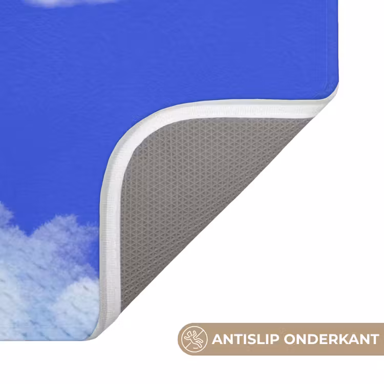 Sky is not the limit - Blauwe lucht - Wolken Badmat klein -USP_AntislipNL