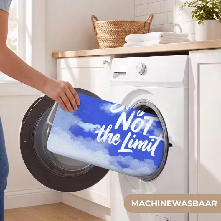 Sky is not the limit - Blauwe lucht - Wolken Badmat klein -USP_WasbaarNL