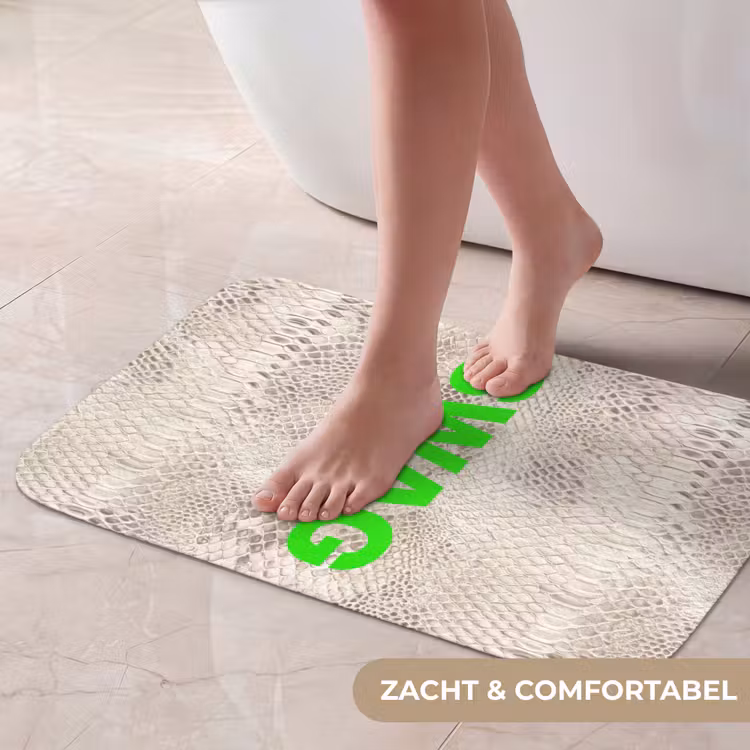 Slangenprint - SWAG - Neon - Groen Badmat klein -USP_ZachtNL
