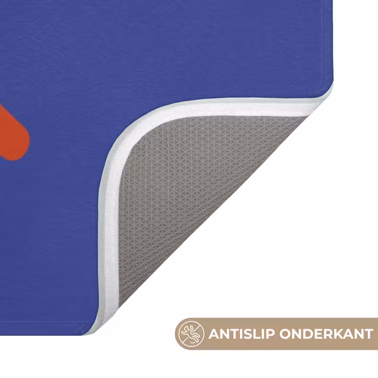 Slow down you're doing fine - Ster - Blauw Badmat klein -USP_AntislipNL
