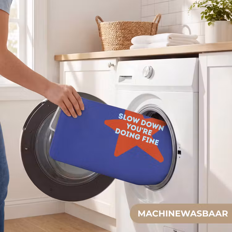 Slow down you're doing fine - Ster - Blauw Badmat klein -USP_WasbaarNL