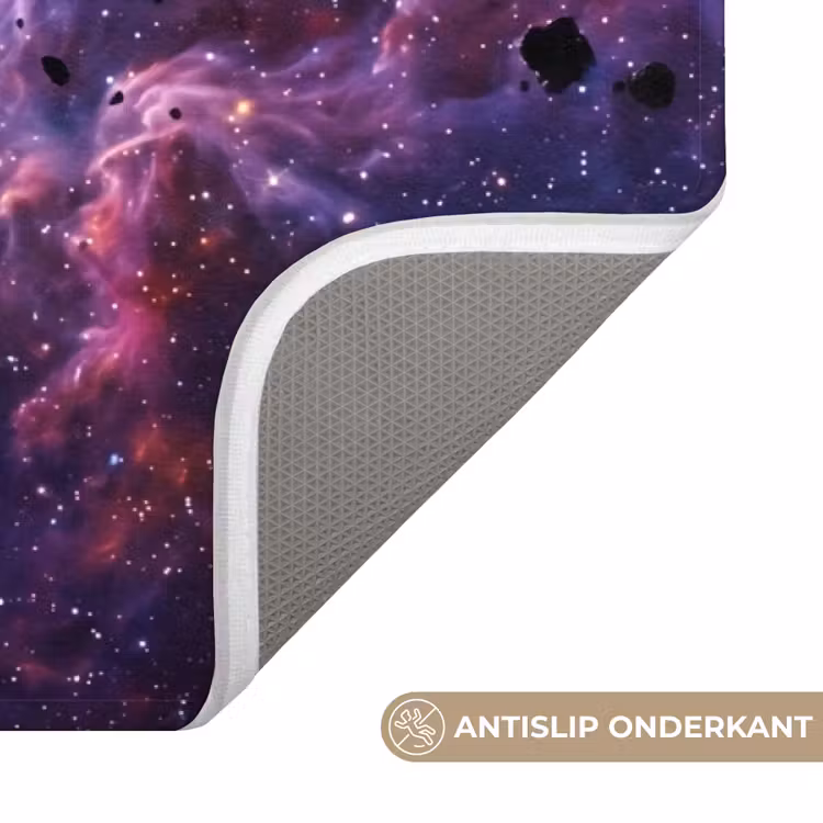 Space - Stars - Abstract - Colorful Badmat klein -USP_AntislipNL
