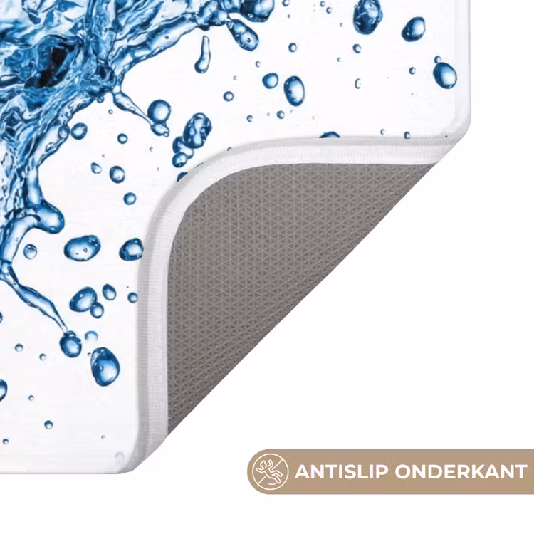 Spash - Water - Blauw Badmat klein -USP_AntislipNL