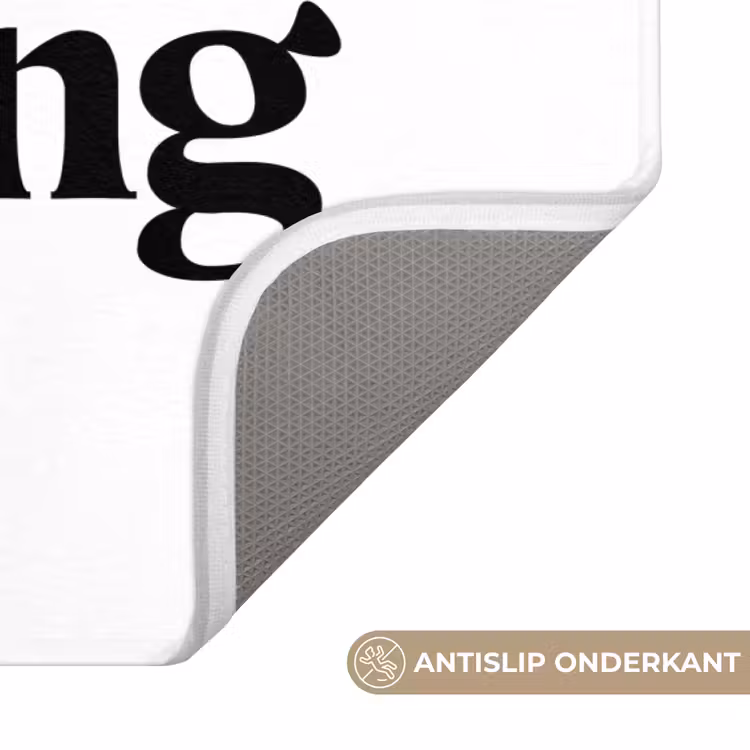 Spreuken - Keep on pooping - Wit - Quotes Badmat klein -USP_AntislipNL