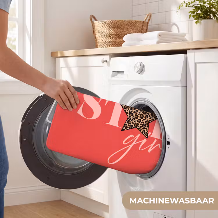 Star girl - Rood - Panter - Ster Badmat klein -USP_WasbaarNL