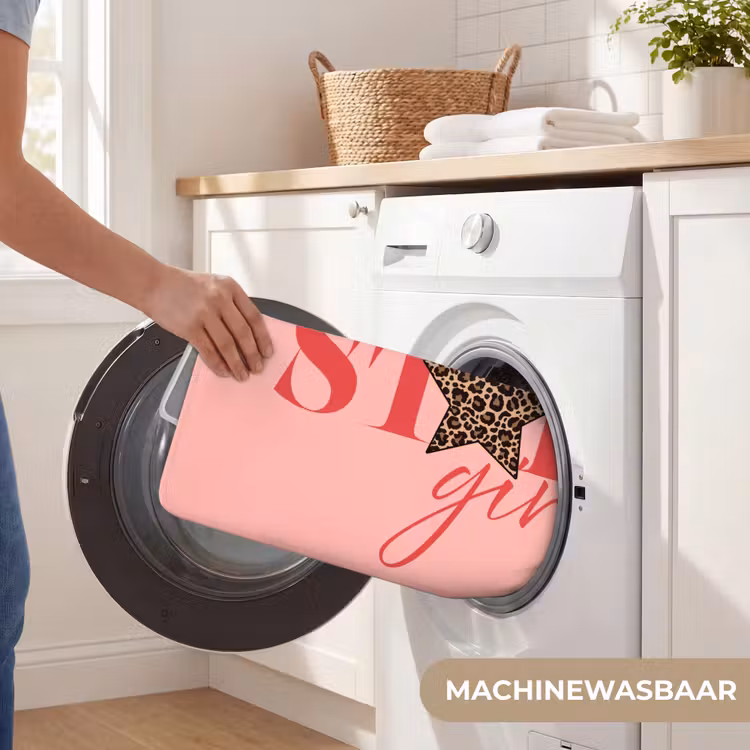 Star girl - Roze - Panter - Ster Badmat klein -USP_WasbaarNL