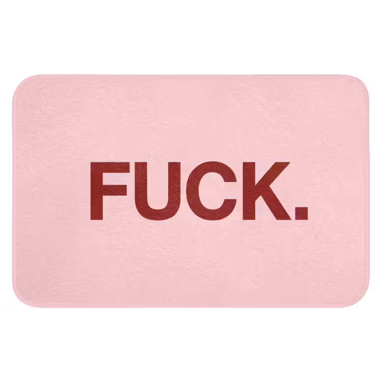 Statement - Krachtig - Roze Badmat klein -3d