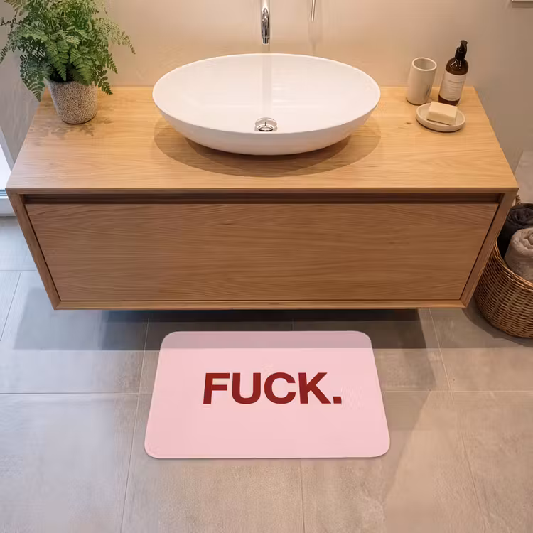 Statement - Krachtig - Roze Badmat klein -sfeer1